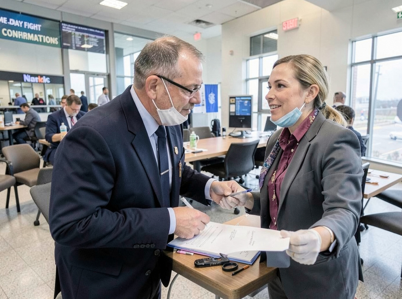 Same-Day Flight Confirmations in Newark